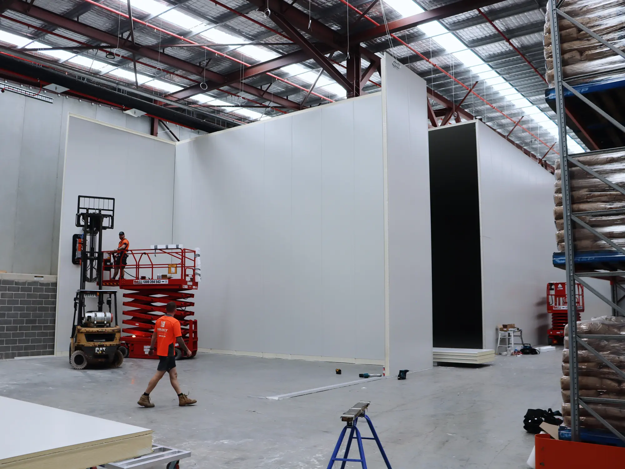 Chullora insulated panel project, coolroom construction photo 8