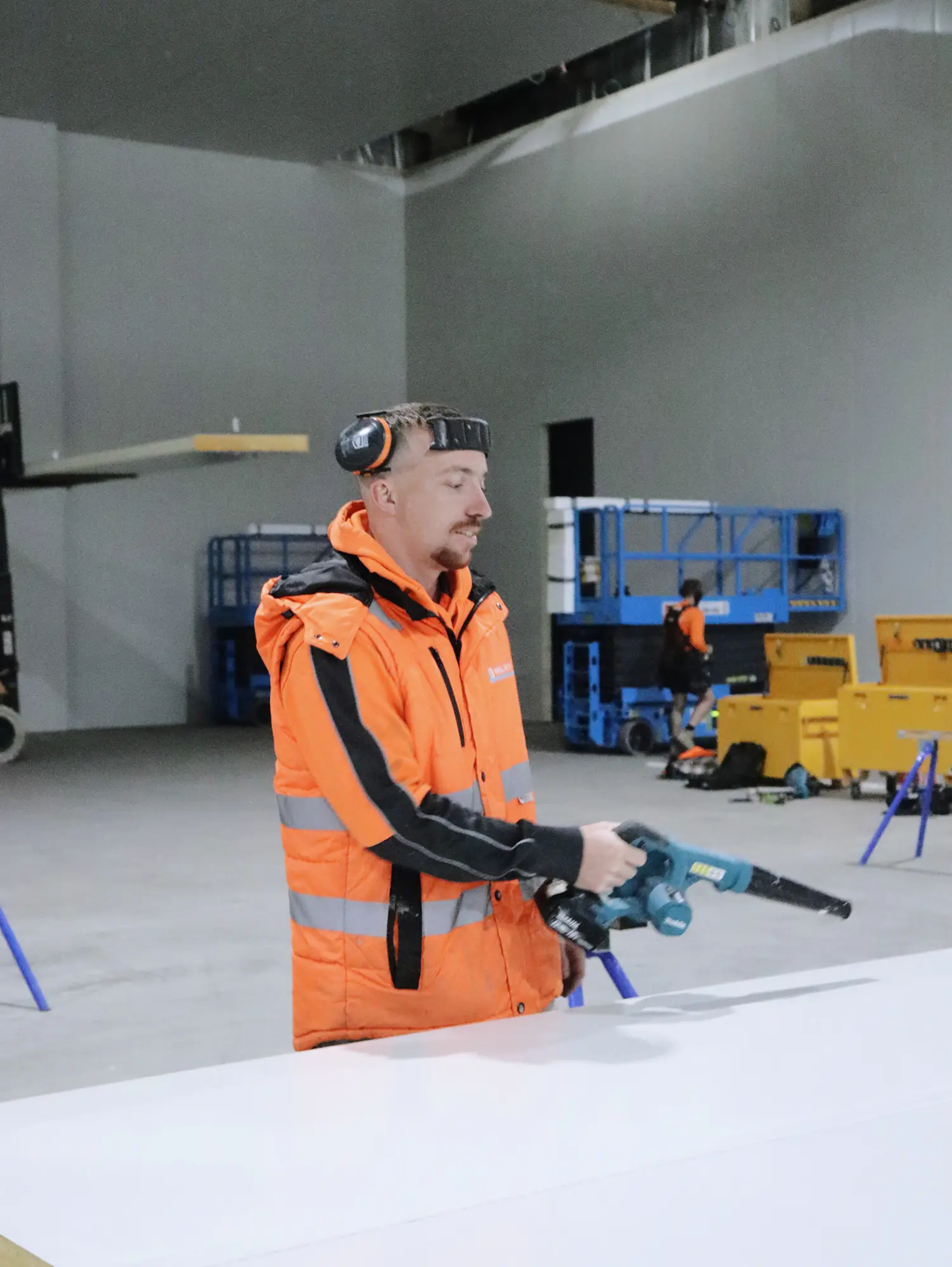 Sydney Markets Homebush cold storage project, panel installation photo 14