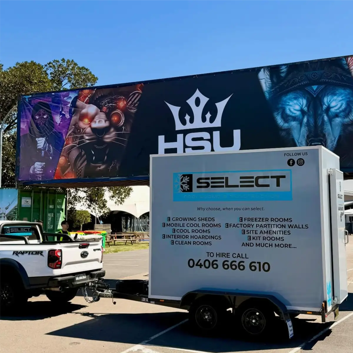 Mobile coolroom hire unit delivered on site in Sydney
